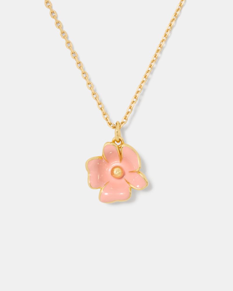 Kate Spade,Golden Bloom Flower Pendant,