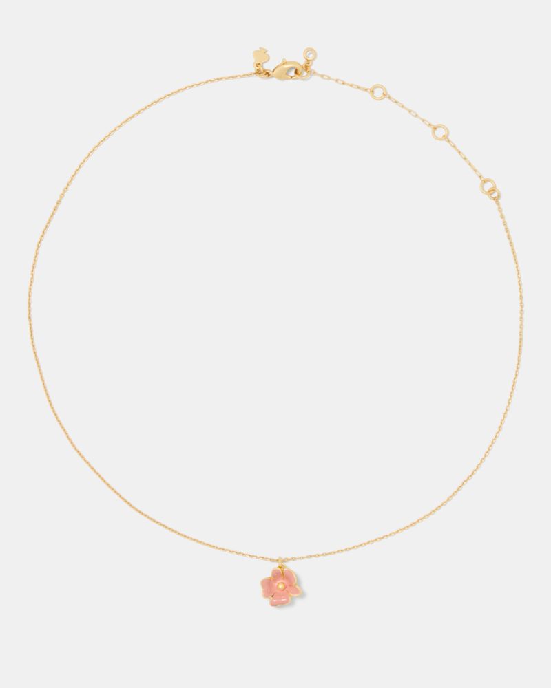 Kate Spade,Golden Bloom Flower Pendant,