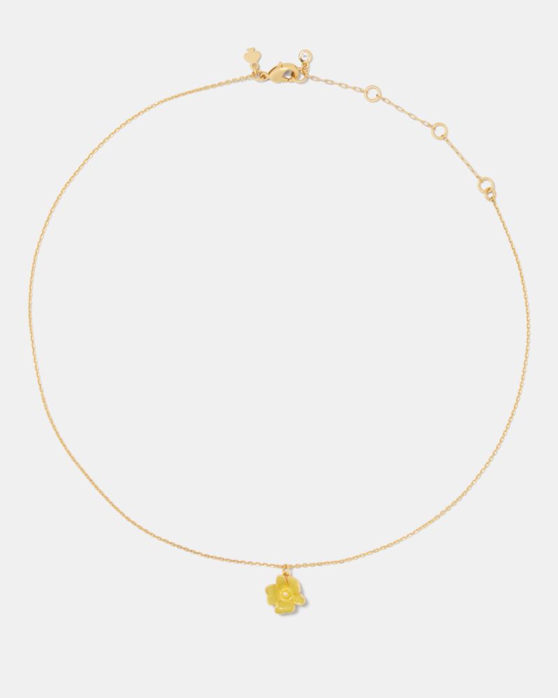 Kate Spade,Golden Bloom Flower Pendant,