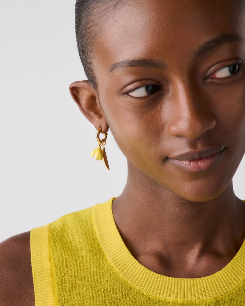 Kate Spade,Golden Bloom Drop Earrings,