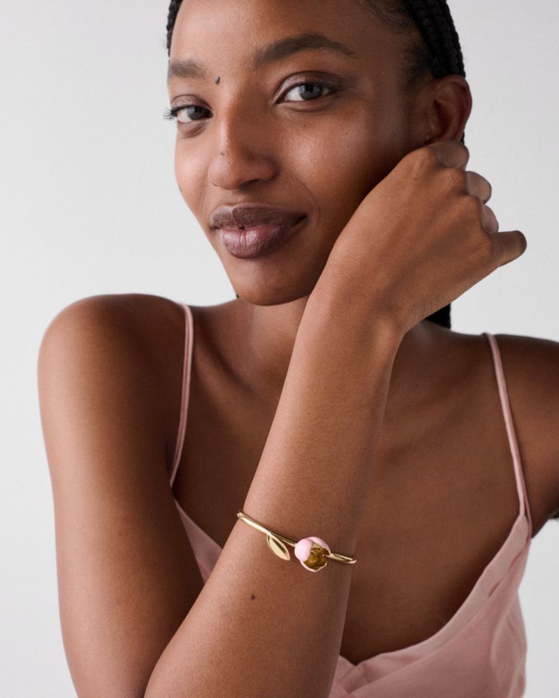 Kate Spade,Golden Bloom Bangle,