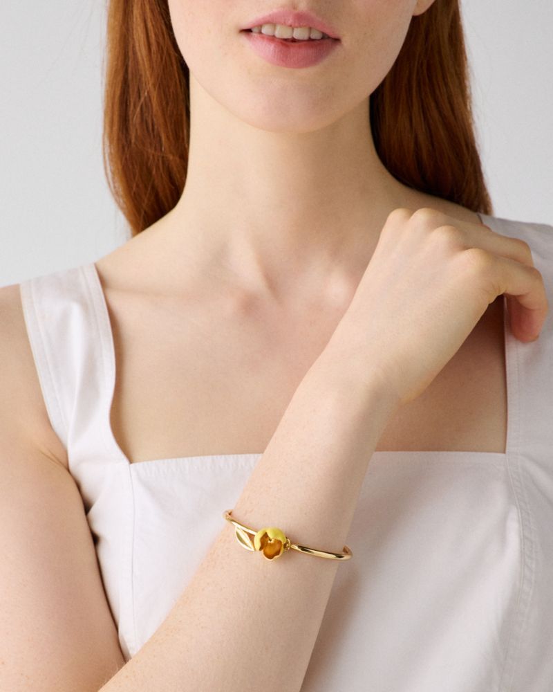 Kate Spade,Golden Bloom Bangle,