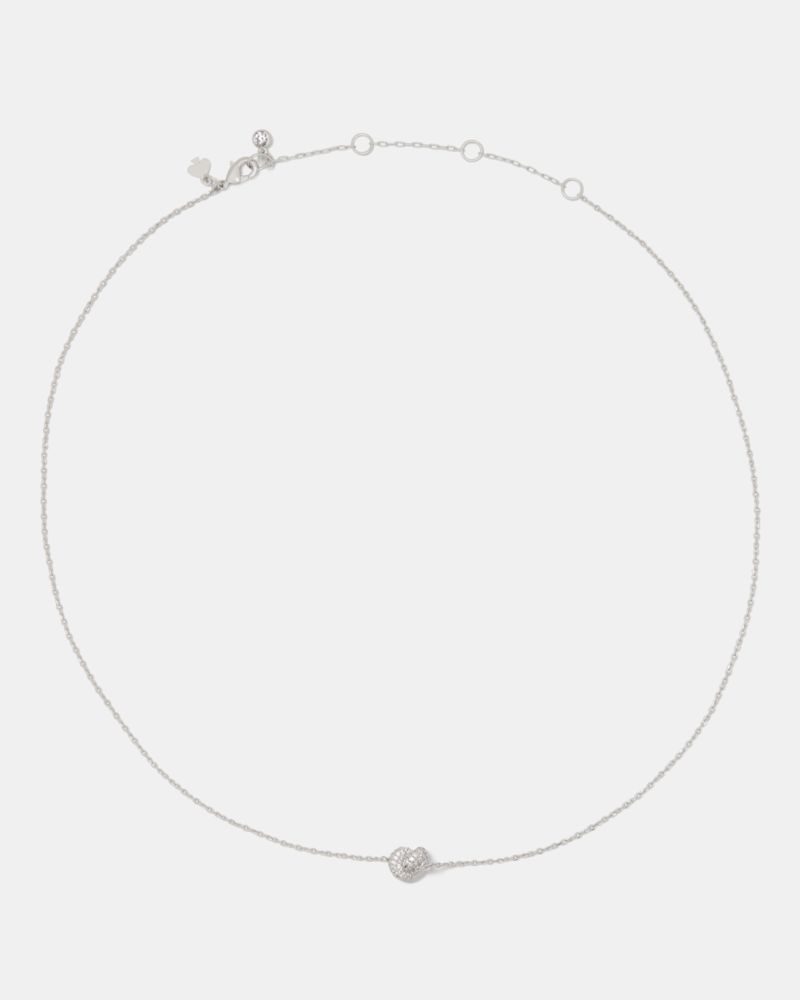 Kate Spade,Sailor's Knot Pave Mini Pendant,