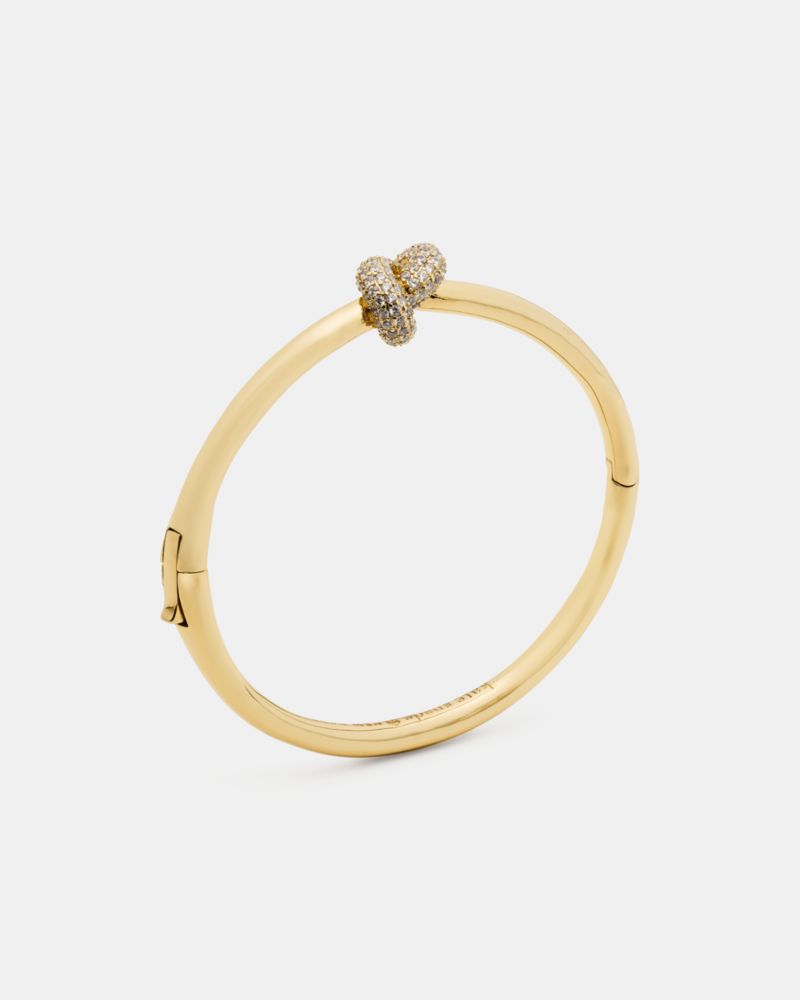 Kate Spade,Sailor's Knot Pave Hinge Bangle,