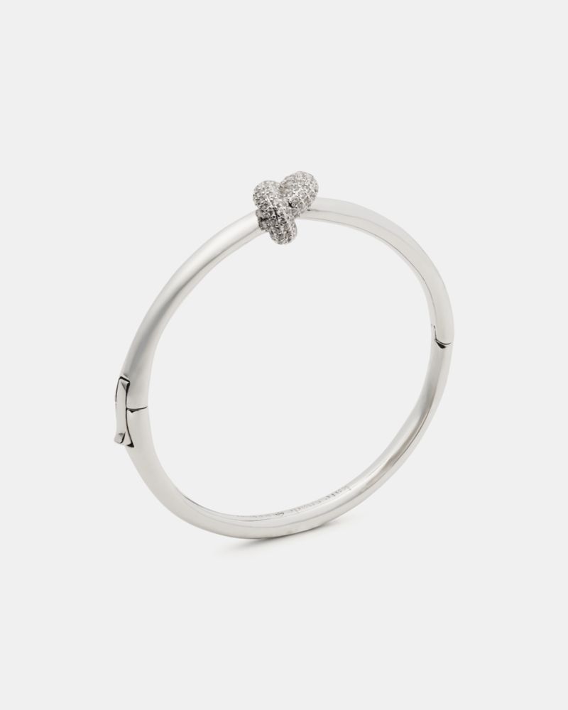 Kate Spade,Sailor's Knot Pave Hinge Bangle,