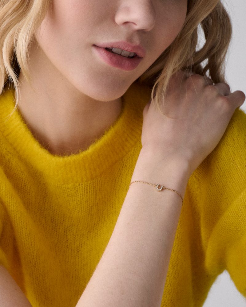 Kate Spade,You're A Gem Pave Horseshoe Bracelet,