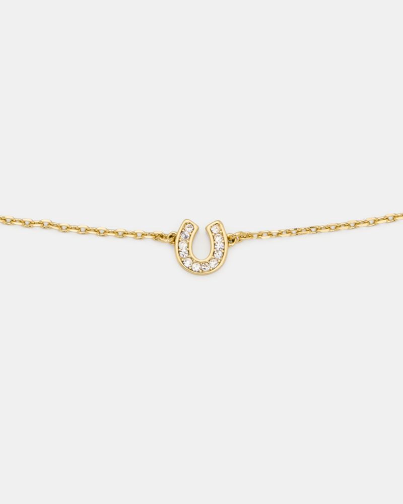 Kate Spade,You're A Gem Pave Horseshoe Bracelet,