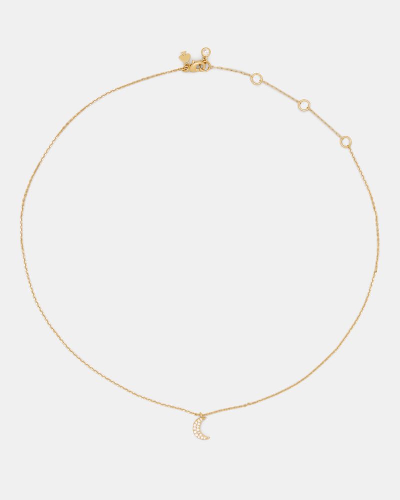 Kate Spade,You're A Gem Pave Moon Pendant,