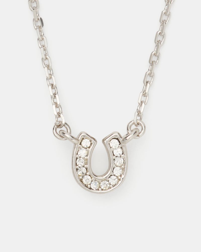 Kate Spade,You're A Gem Pave Horseshoe Pendant,