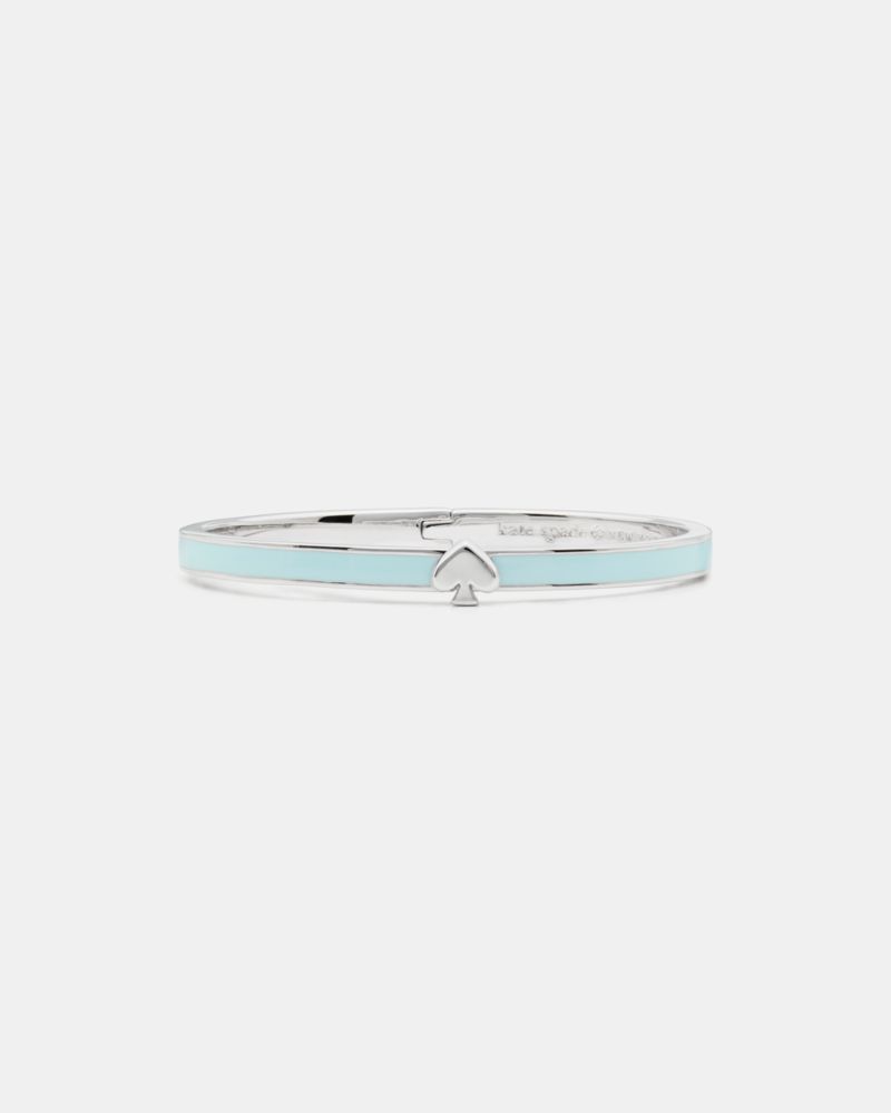 Everyday Spade Thin Enamel Bangle, Crisp Sky, ProductTile