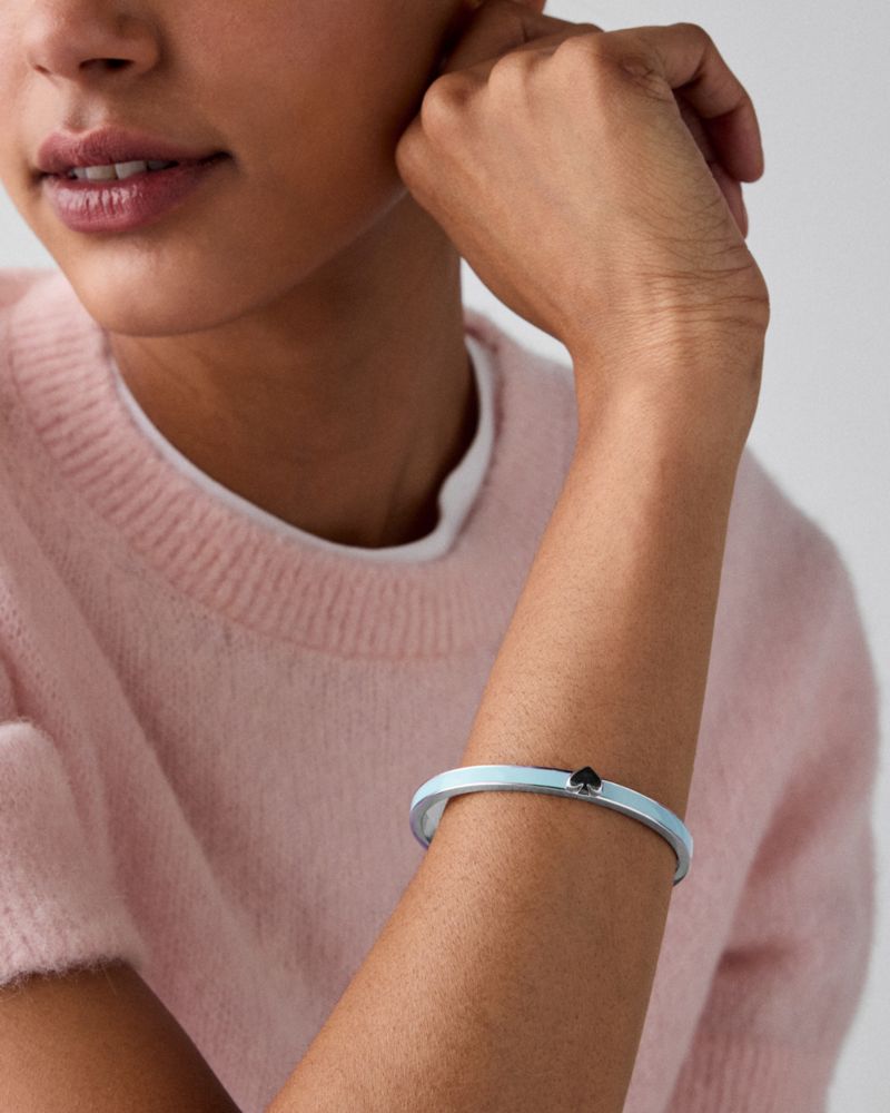 Kate Spade,Everyday Spade Thin Enamel Bangle,