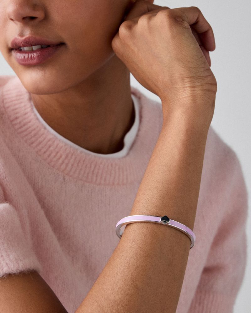 Kate Spade,Everyday Spade Thin Enamel Bangle,