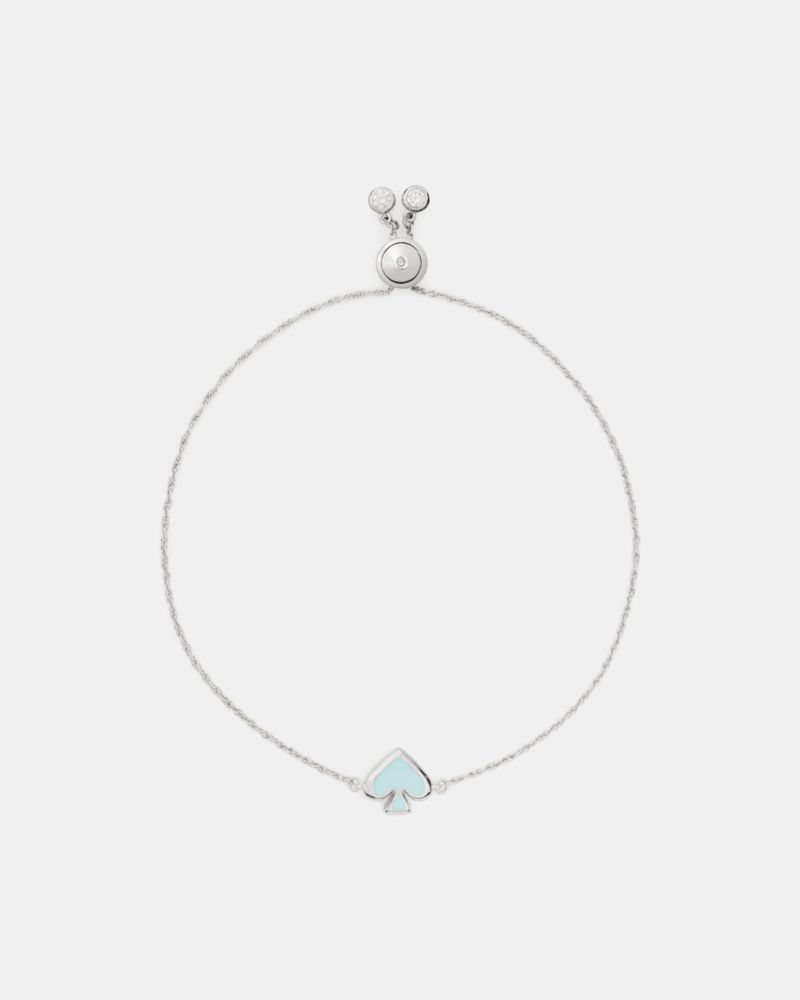 Everyday Spade Enamel Slider Bracelet, Crisp Sky, ProductTile