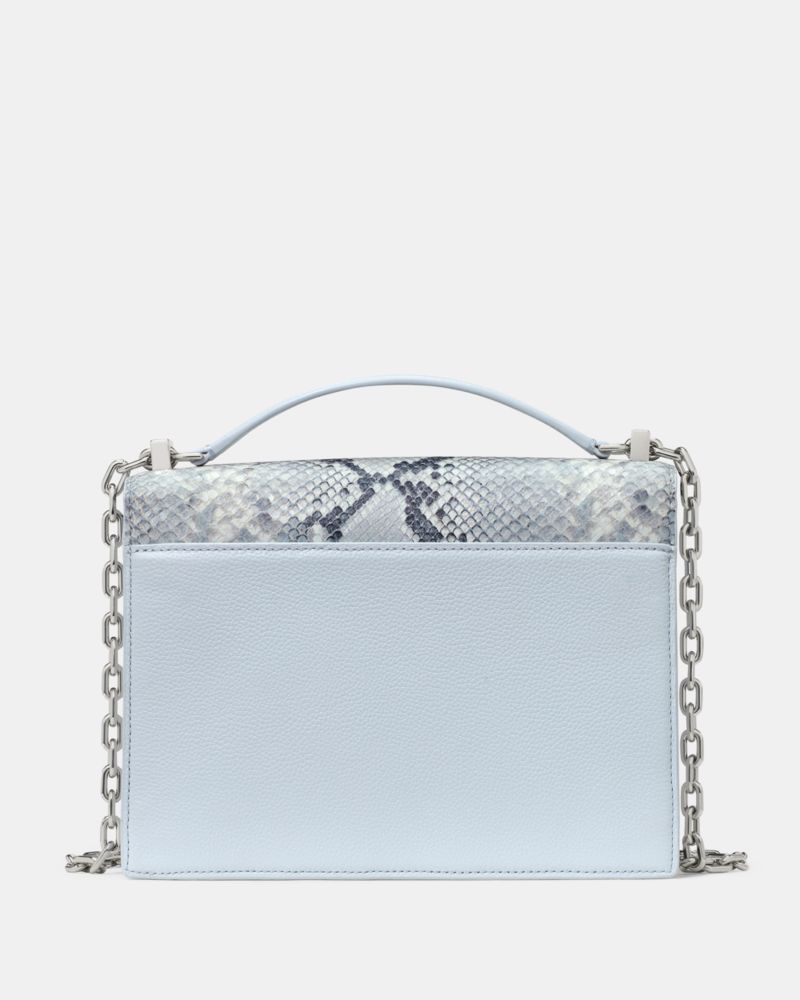 Kate Spade,Deco Snake Embossed Chain Shoulder Bag,