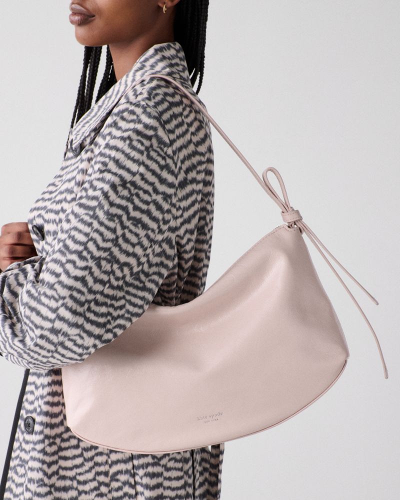 Kate Spade,Loop Crinkle Patent Large Shoulder Bag,