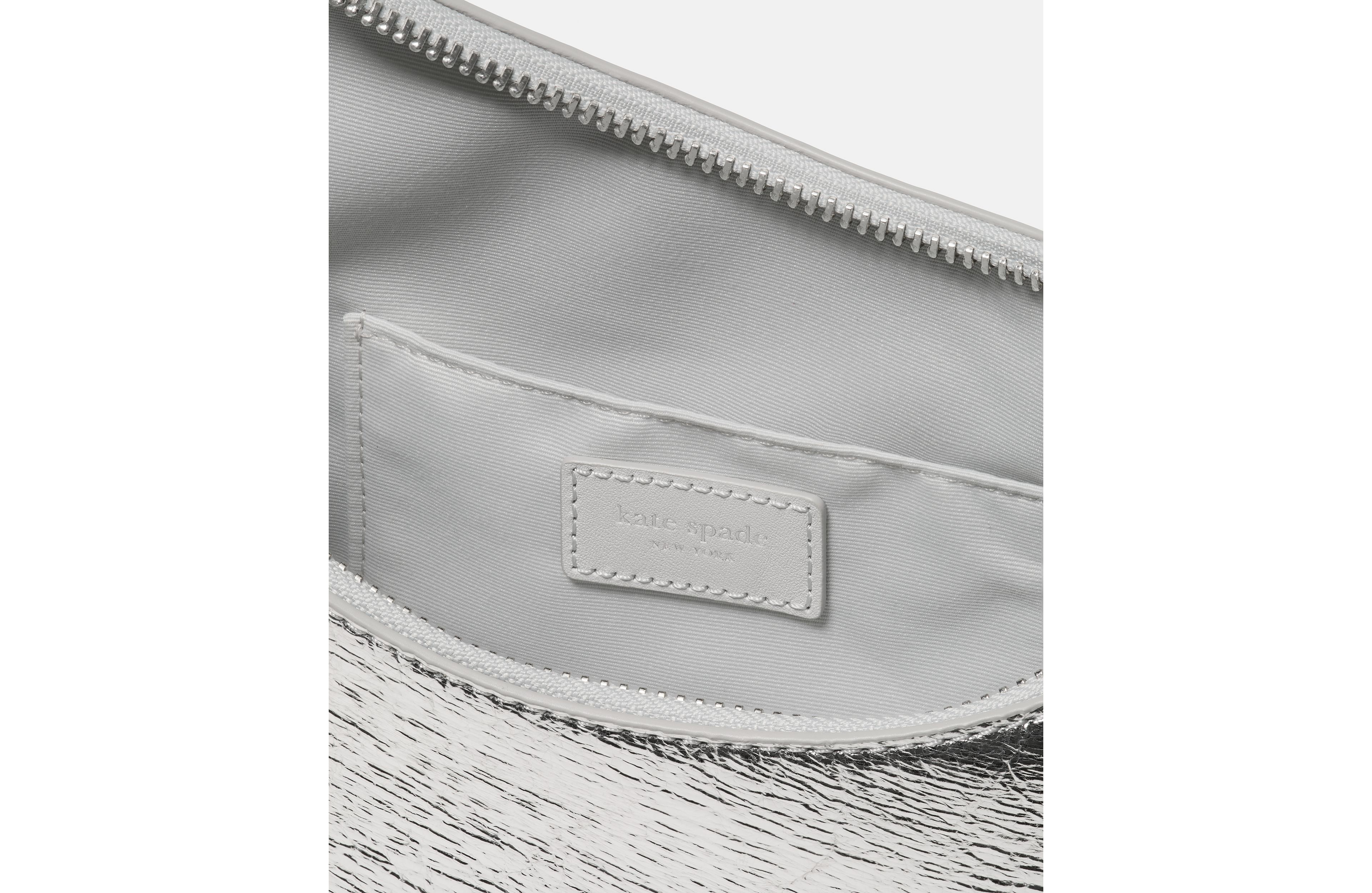 Duo Crinkle Metallic Leather Crossbody Bag