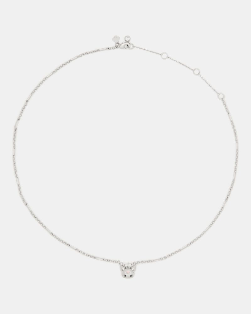 Kate Spade,ハローキティ X ケイト・スペード ニューヨーク クロミ ペンダント,ネックレス,シルバーマルチ