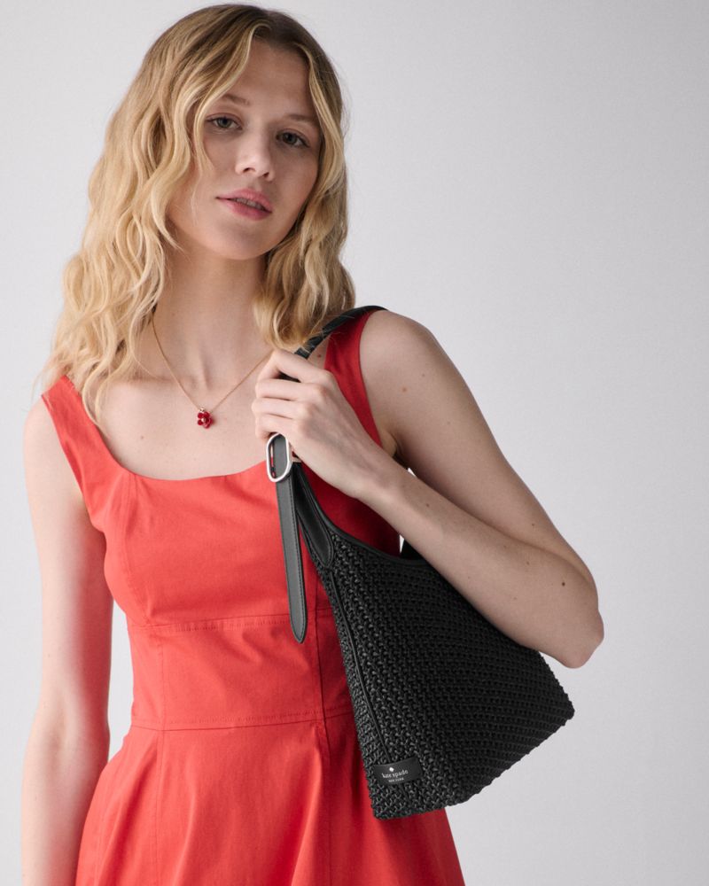 Kate Spade,454 Straw Small Shoulder Bag,