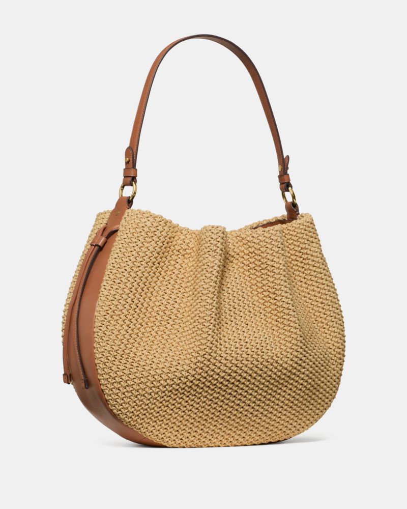 Pinch Straw Shoulder Bag | Kate Spade Outlet