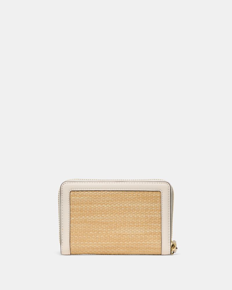 Kate Spade,Knott Straw Medium Wallet,