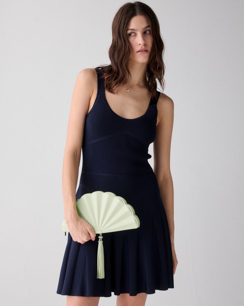 Kate Spade,Lotus Fan Clutch Bag,