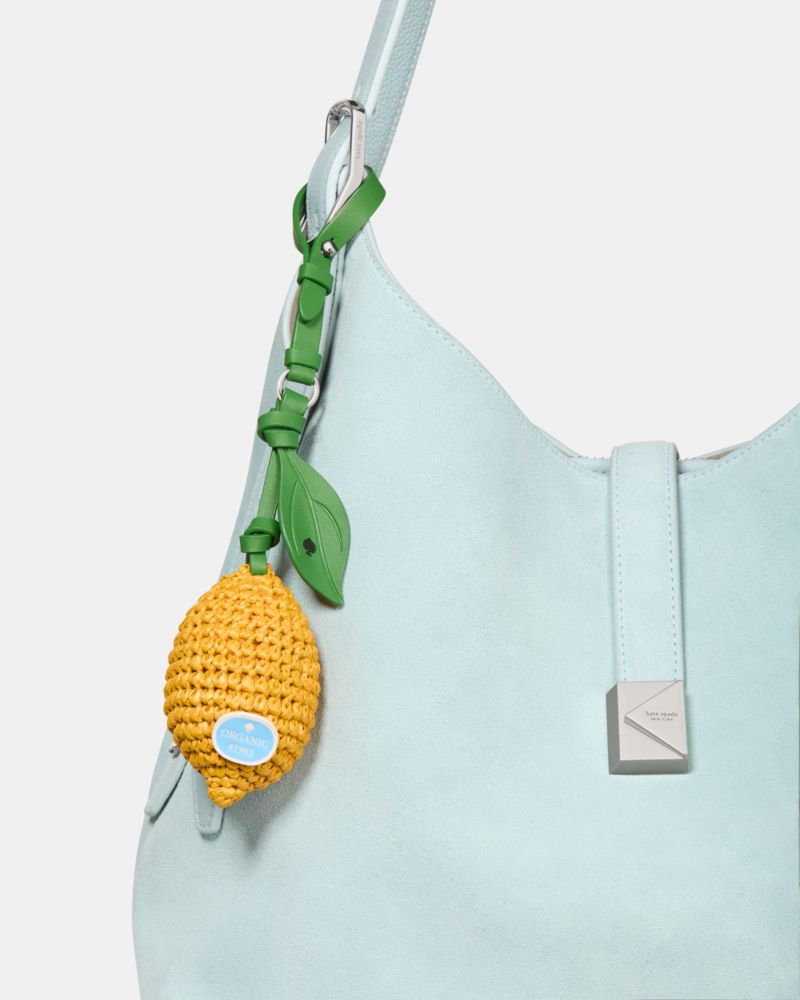 Kate Spade,Charmed Lemon Crochet Bag Charm,