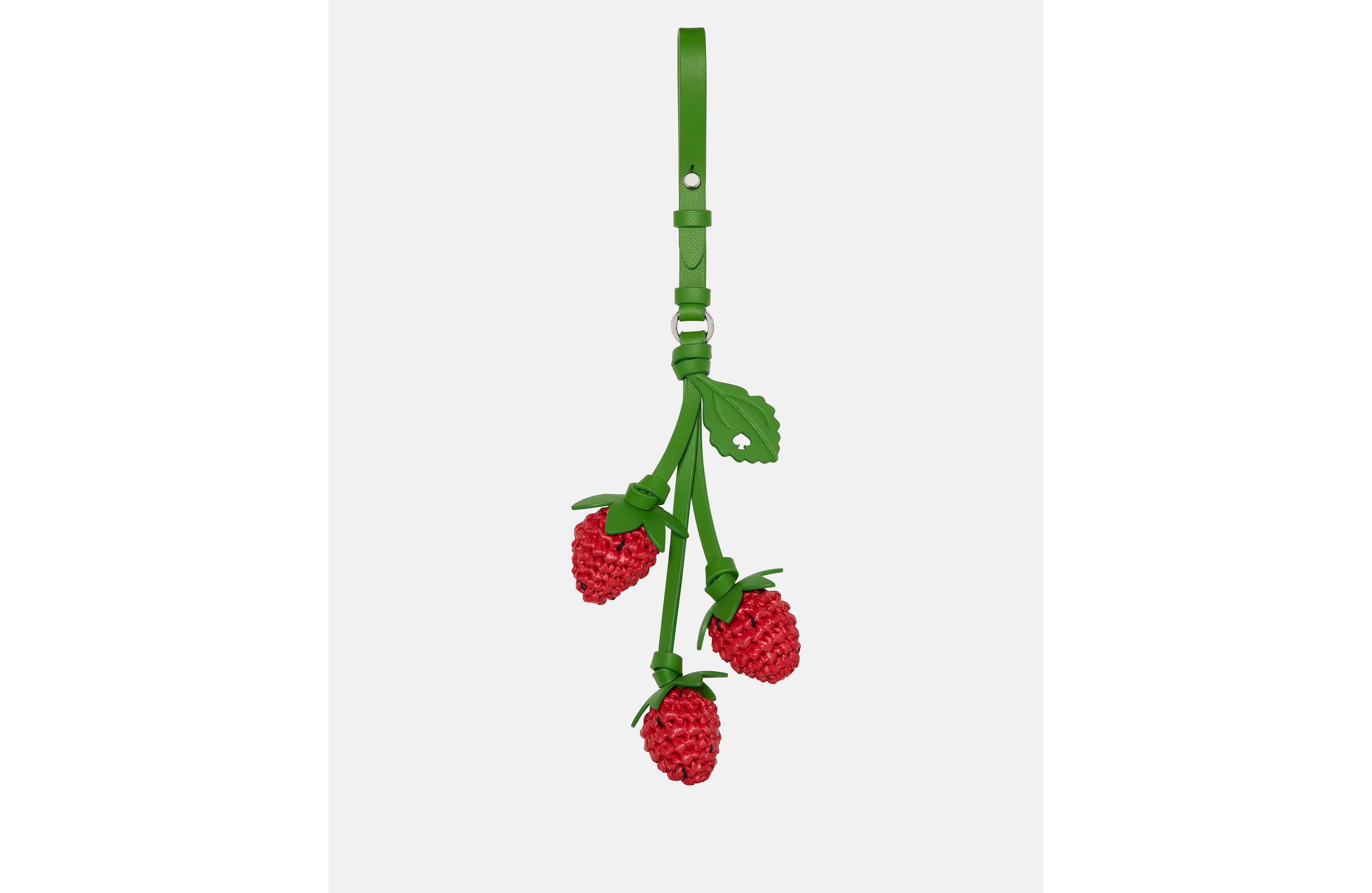 Charmed Strawberry Crochet Bag Charm