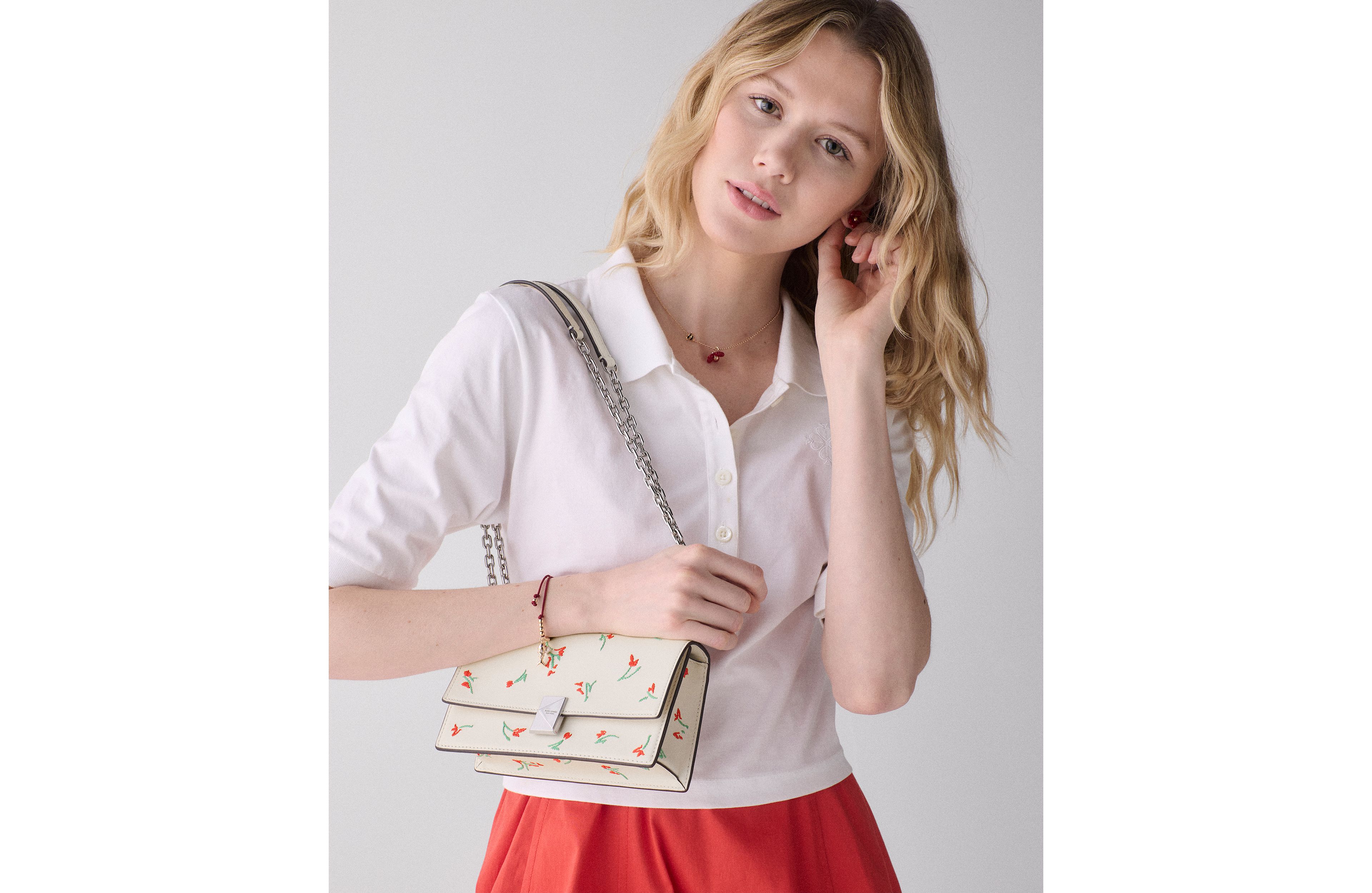 Deco Vibrant Buds Mini Leather Crossbody Bag