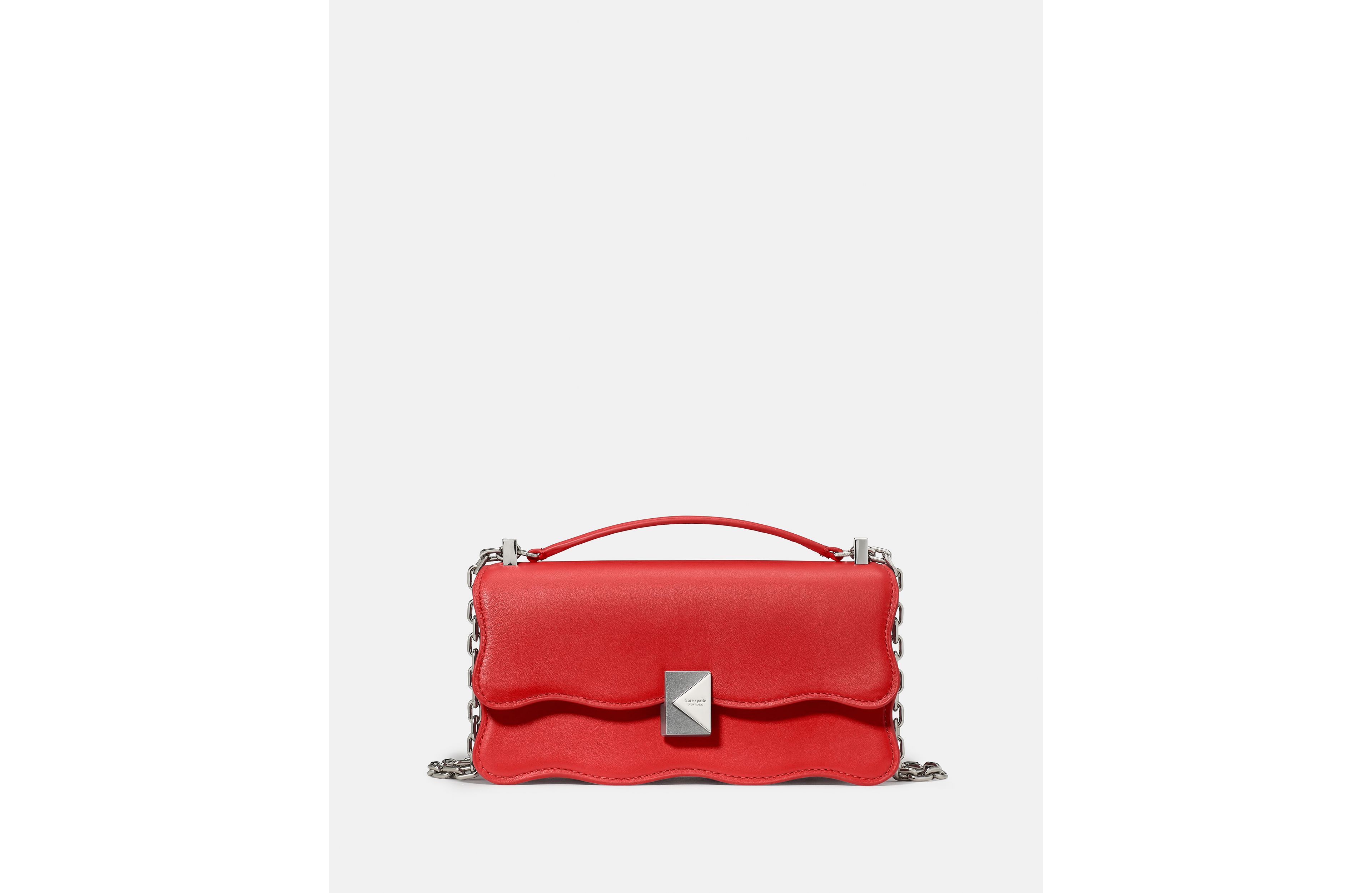 Deco Wavy Mini Leather Crossbody Bag