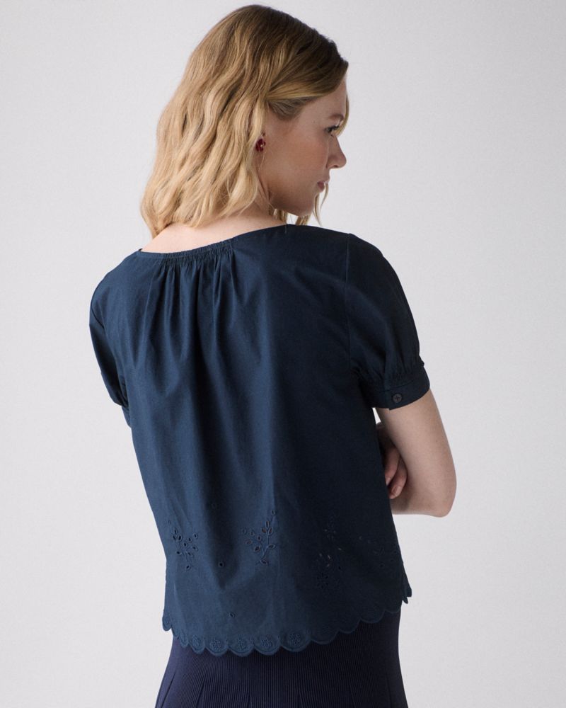 Kate Spade,Broderie Anglaise Top,