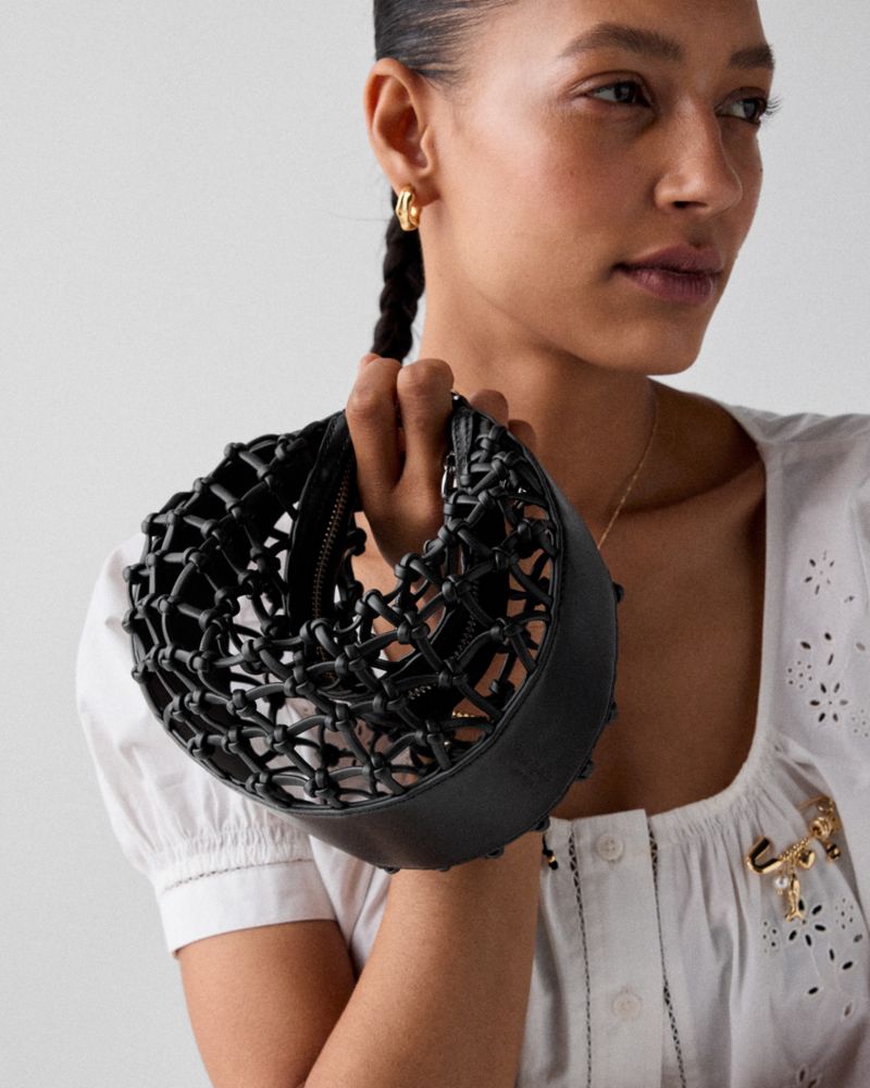 Kate Spade,Duo Woven Crossbody Bag,