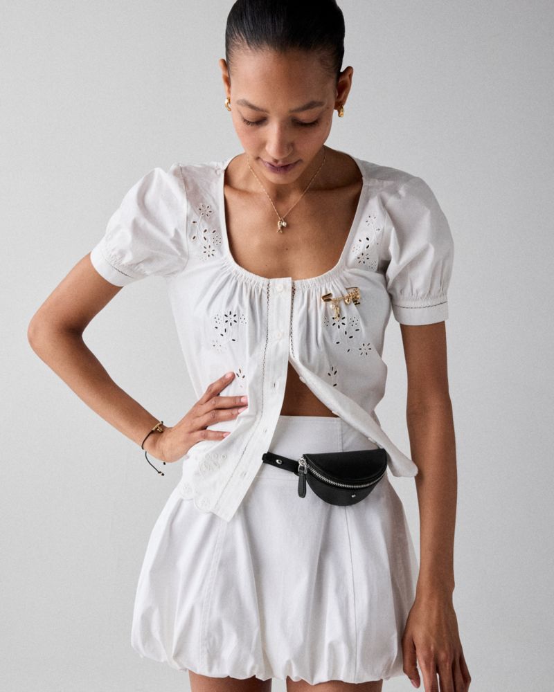 Kate Spade,Duo Woven Crossbody Bag,