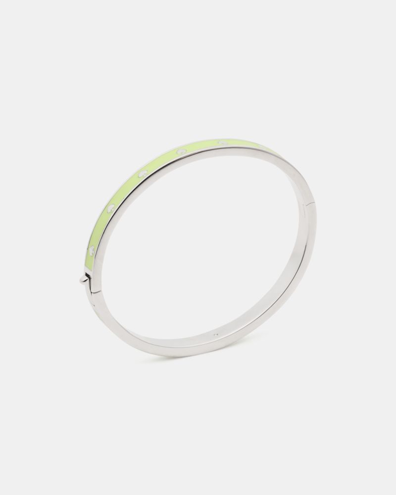 Kate Spade,Spot The Spade Enamel Hinged Bangle,