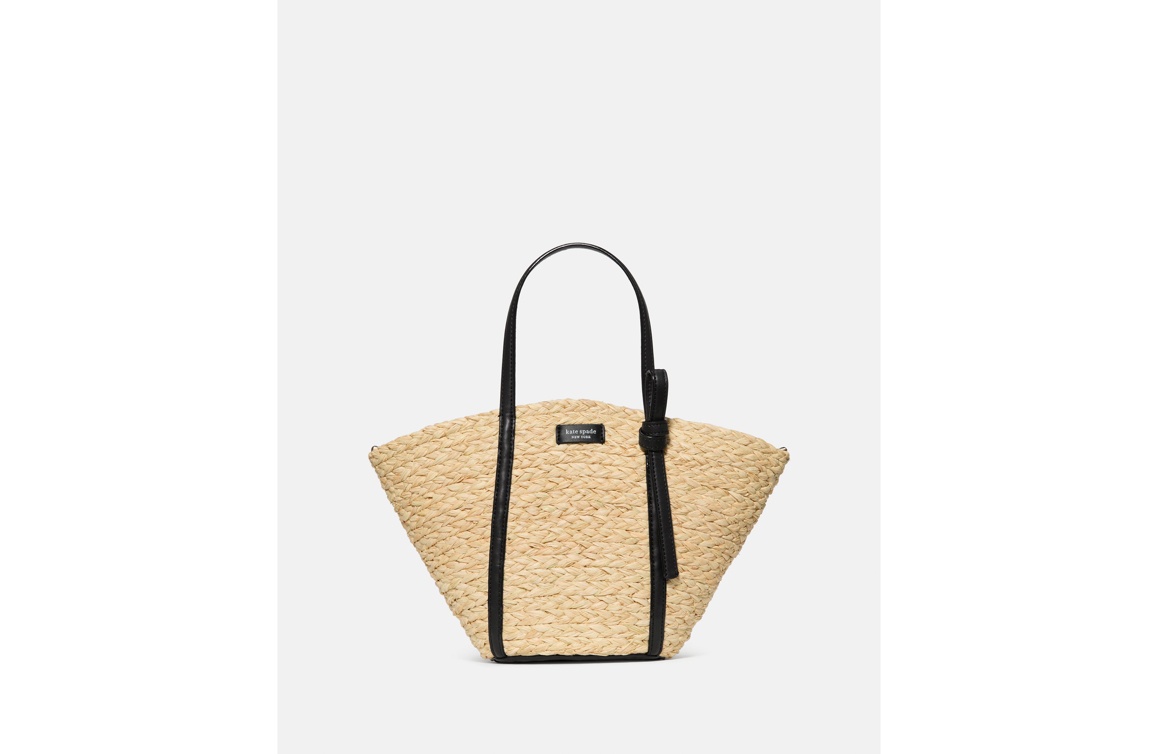 On Purpose Straw Crossbody Tote Bag