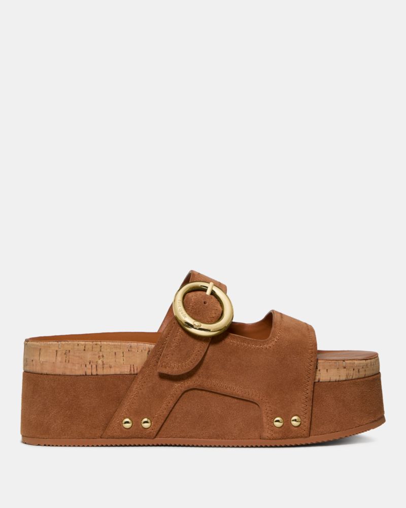 Kate Spade,ヘイロー プラットフォーム フットベッド サンダル,サンダル ,サドル