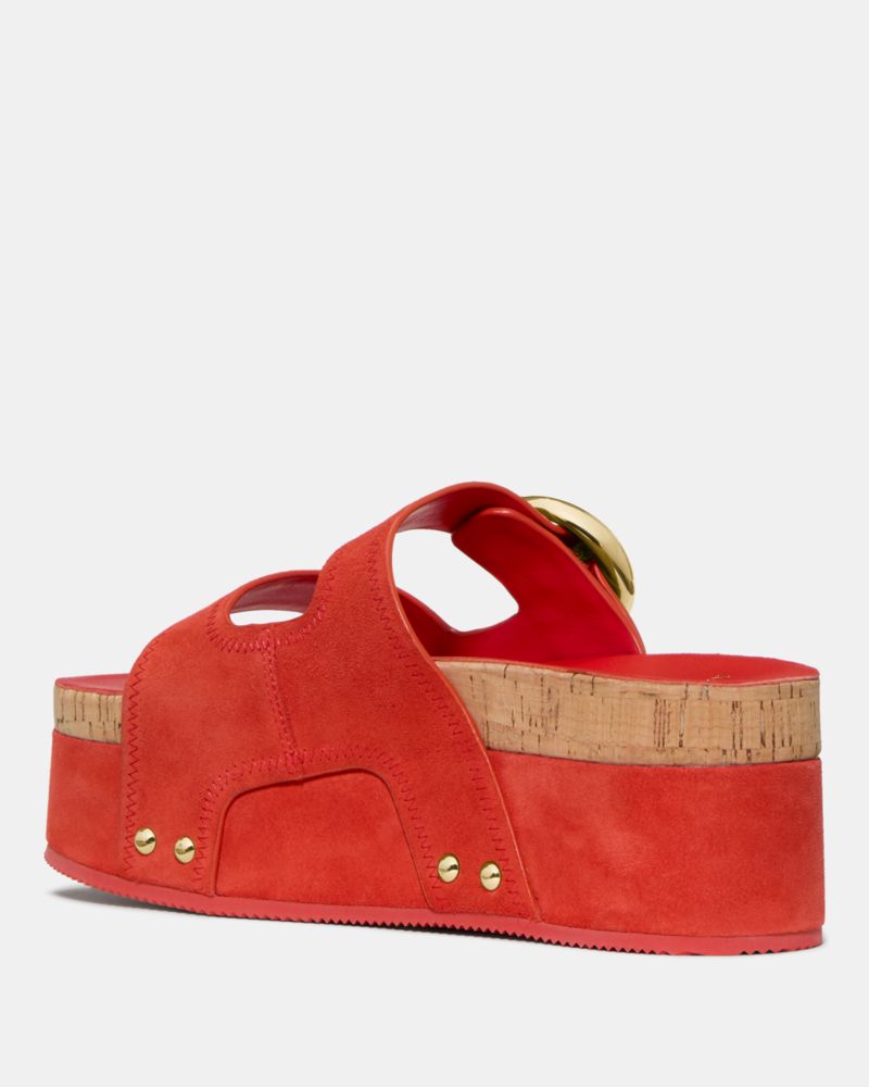 Kate Spade,Halo Platform Footbed Sandal,