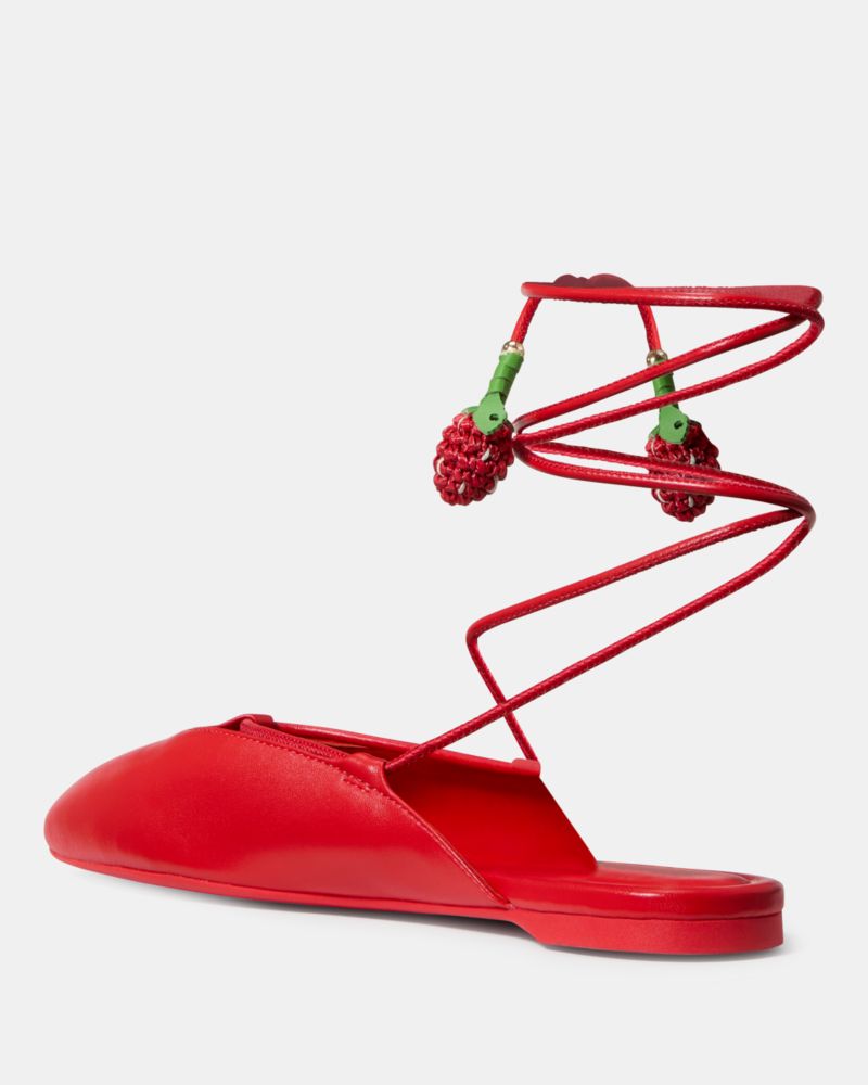 Kate Spade,Eloise Ankle Wrap Mule Flat,