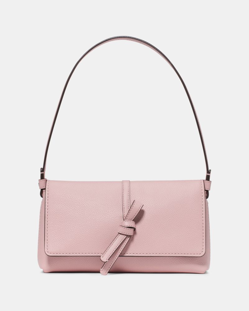 Kate Spade,Loop Small Leather Shoulder Bag,Leather,Shoulder Bag,Faux Leather,Embossed,Logo,Compact,Casual,