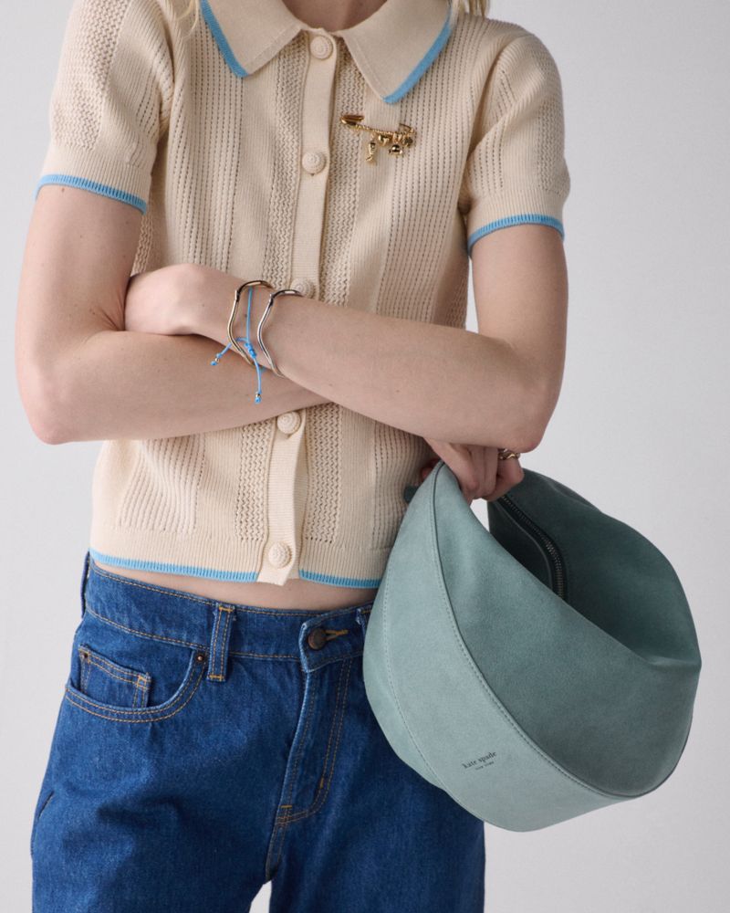 Kate Spade,Duo Suede Large Crossbody Bag,