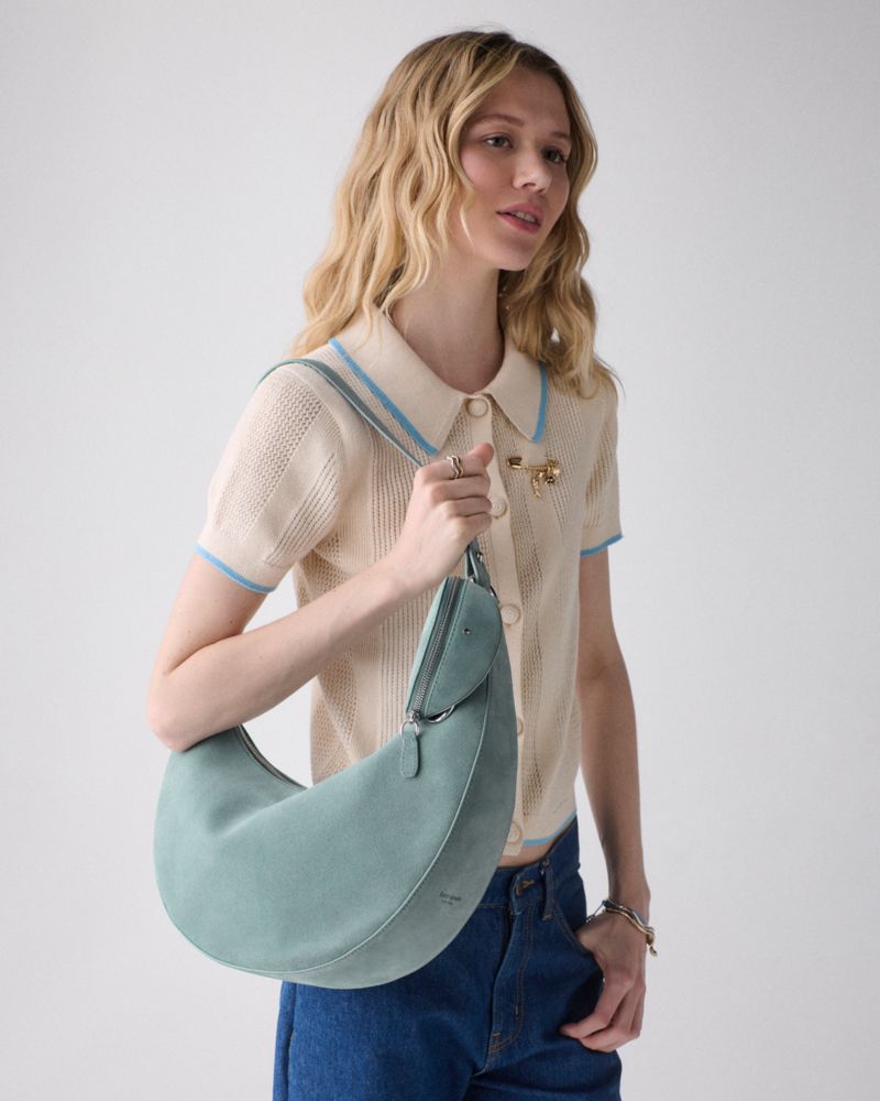 Kate Spade,Duo Suede Large Crossbody Bag,