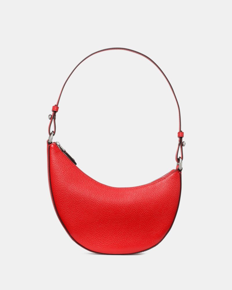 Kate Spade,Duo Mini Shoulder Bag,Leather,Lining Leather,Shoulder Bag,Metal Material,Metal,Adjustable,Set,Silver Metal,Day ...,