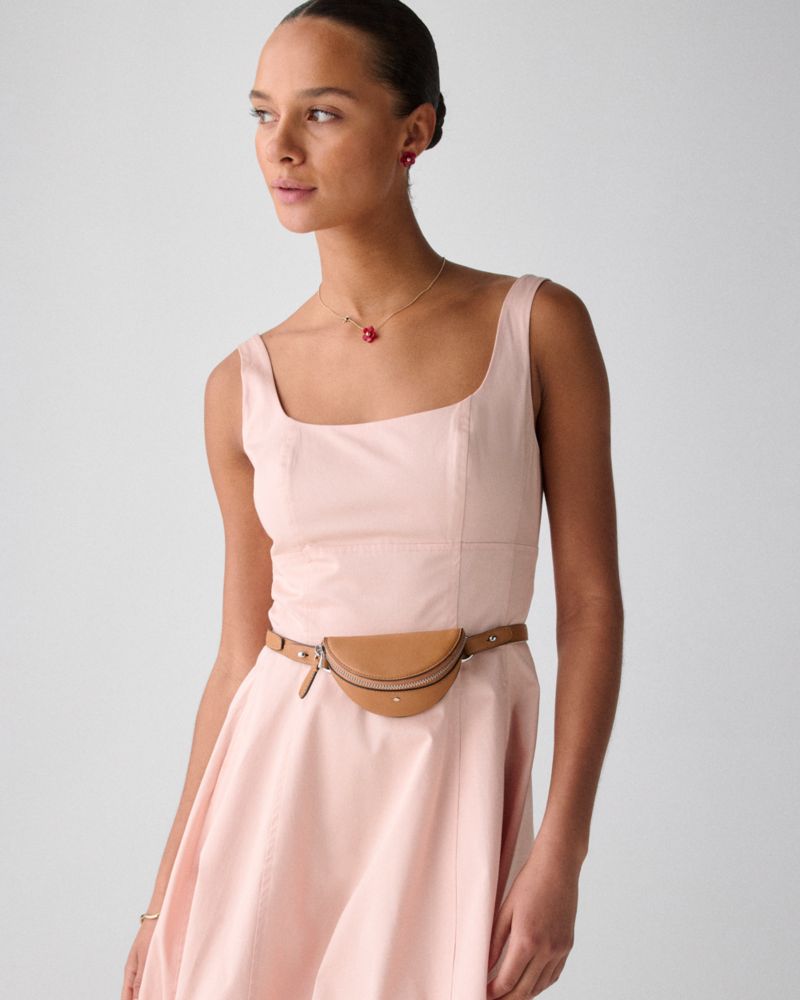 Kate Spade,Duo Wavy Suede Crossbody Bag,