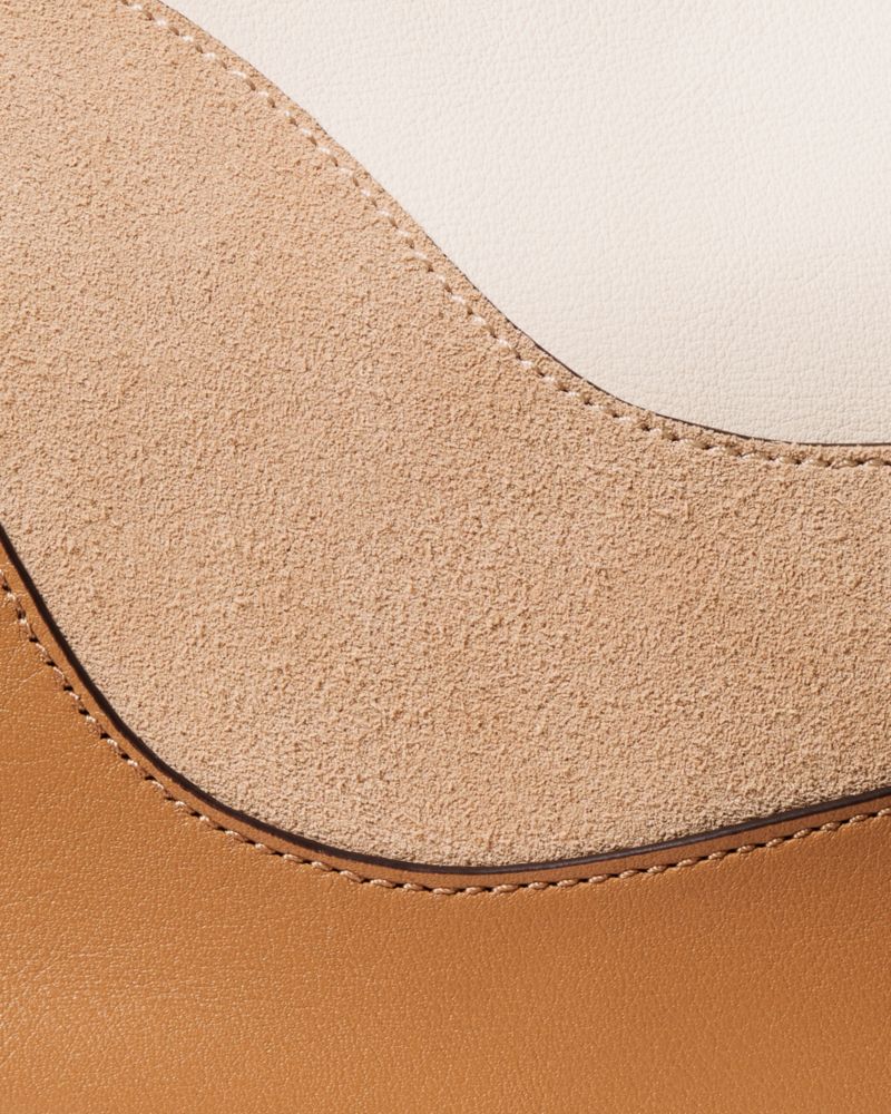 Kate Spade,Duo Wavy Suede Crossbody Bag,