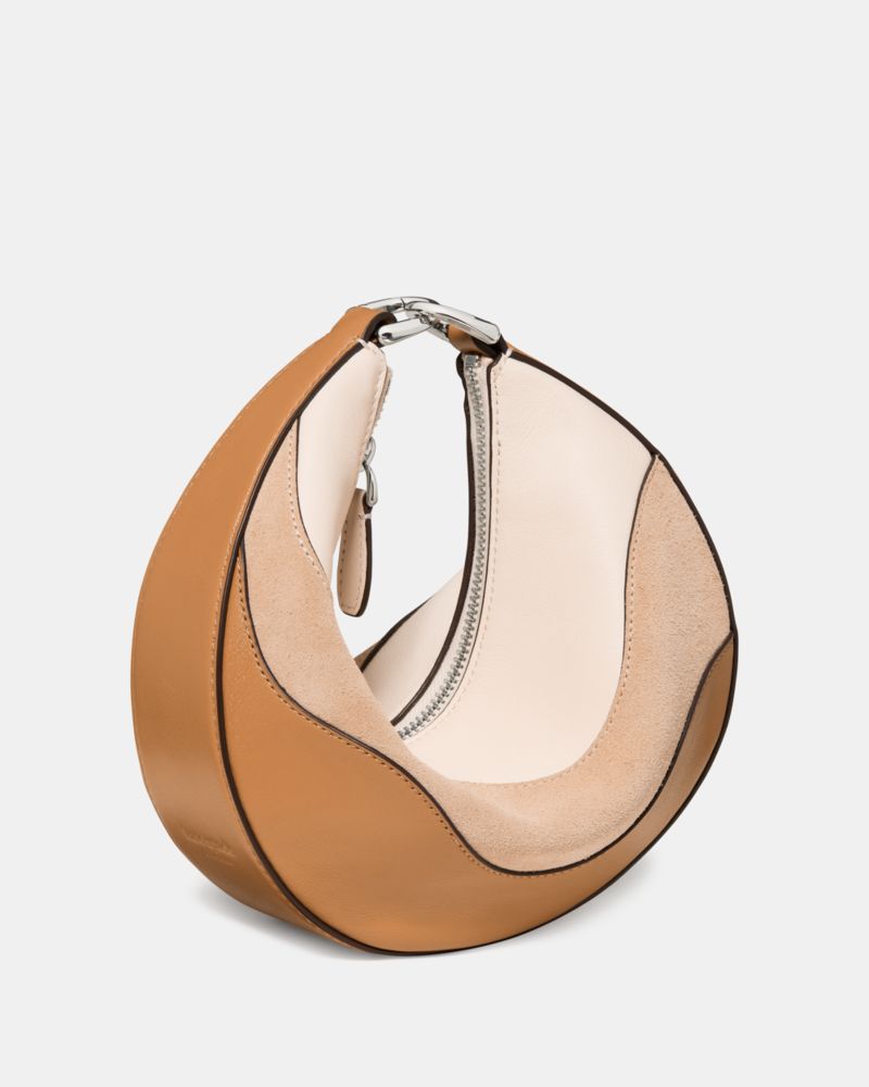 Kate Spade,Duo Wavy Suede Crossbody Bag,