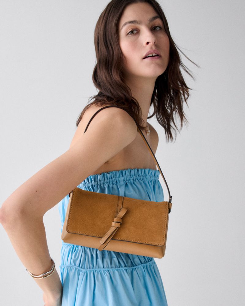 Kate Spade,Loop Suede Small Shoulder Bag,