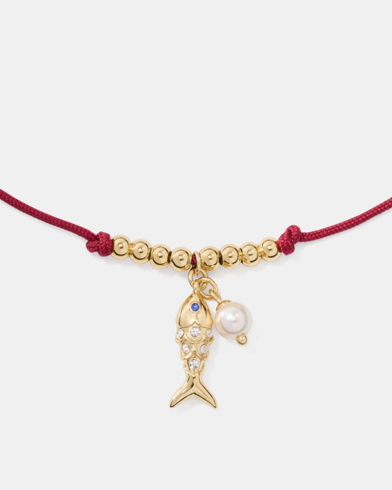 Kate Spade,Summer Daze Fish Cord Bracelet,