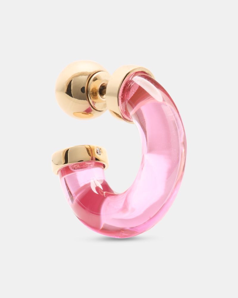 Kate Spade,Glow Up Front Back Huggies,