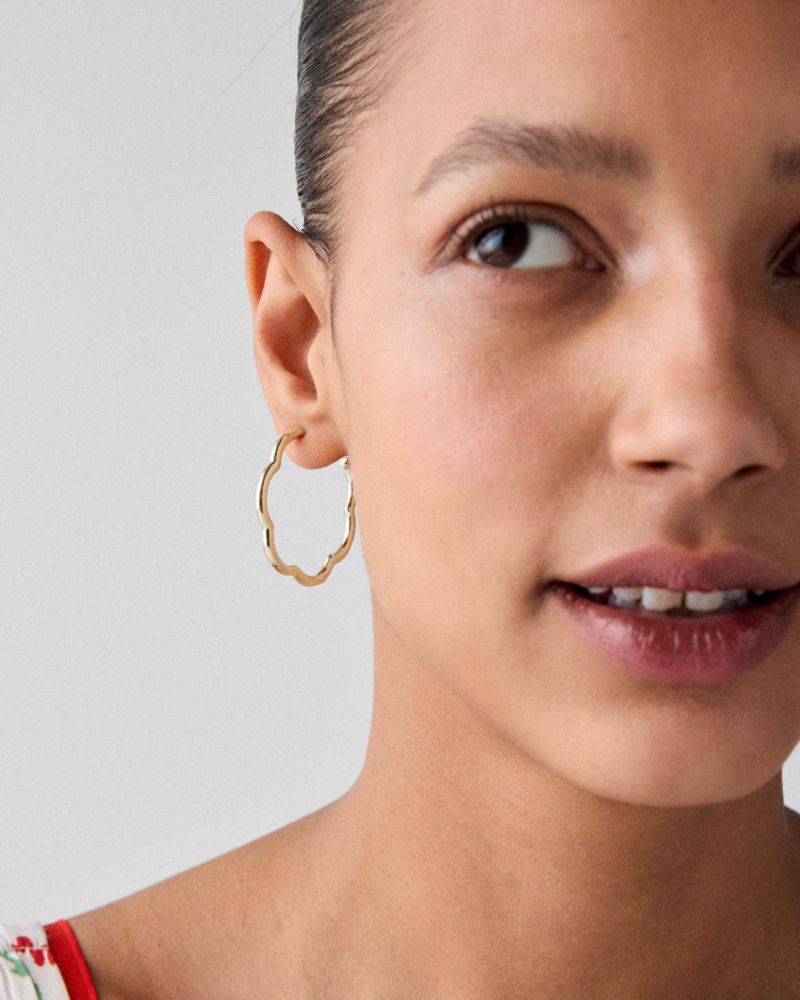 Kate Spade,Wave Hoops,