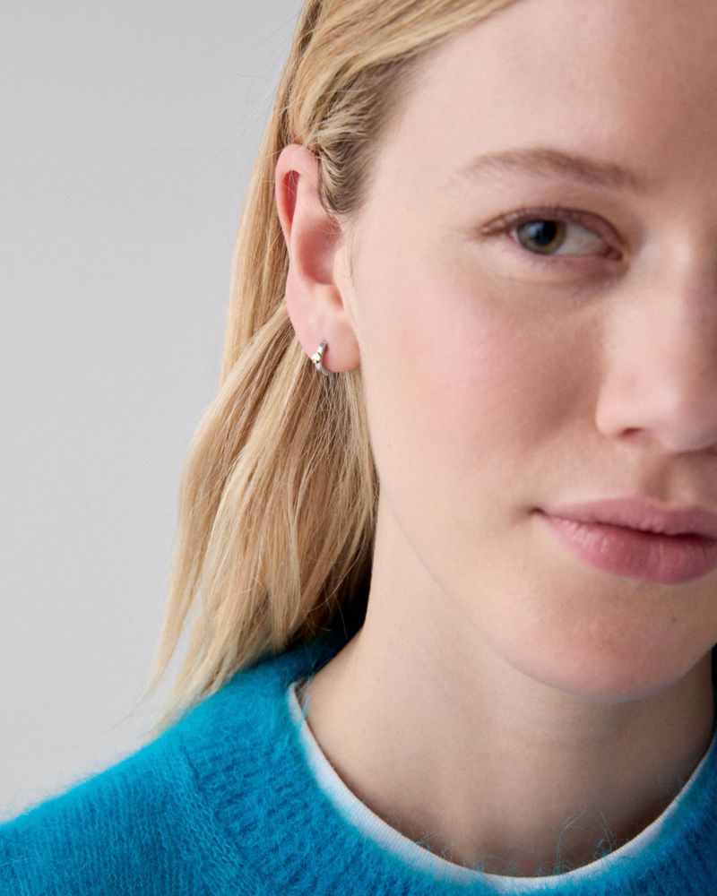 Kate Spade,Everyday Spade Thin Mini Spade Huggies,