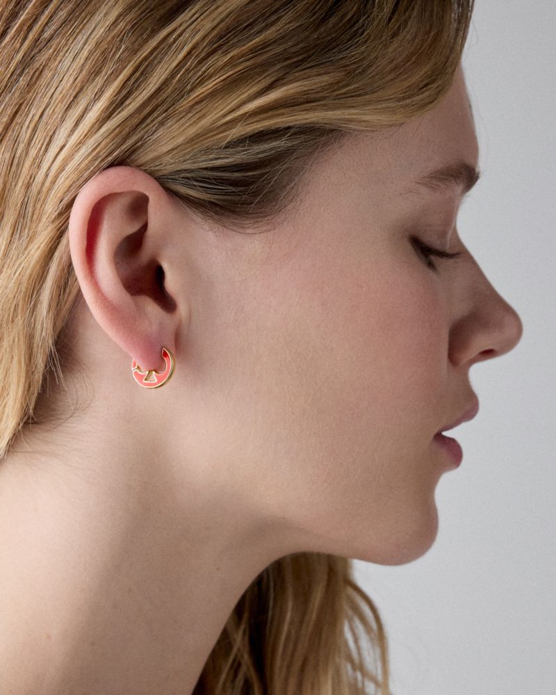 Kate Spade,Everyday Spade Cut Out Spade Huggies,